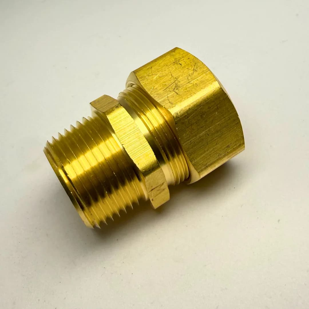 1/4 X 3/8 Male Compression X Male Nptf Adapter