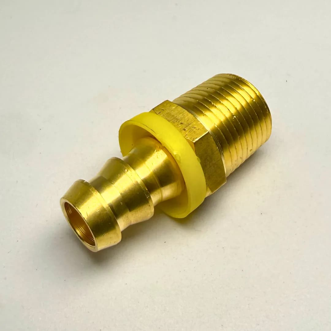 3/8 X 3/8 Push On Hose Barb X Male Nptf Adapter