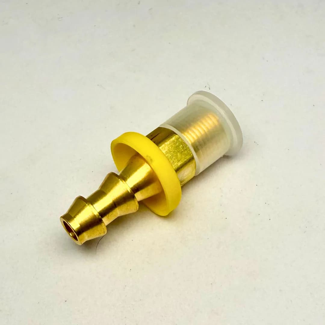 1/4 X 1/4 Push On Hose Barb X Male Nptf Adapter