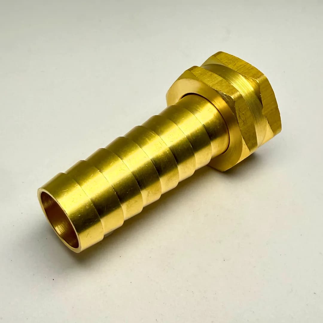 3/4 X 3/4 Hose Barb X Female Garden Hose Swivel Adapter